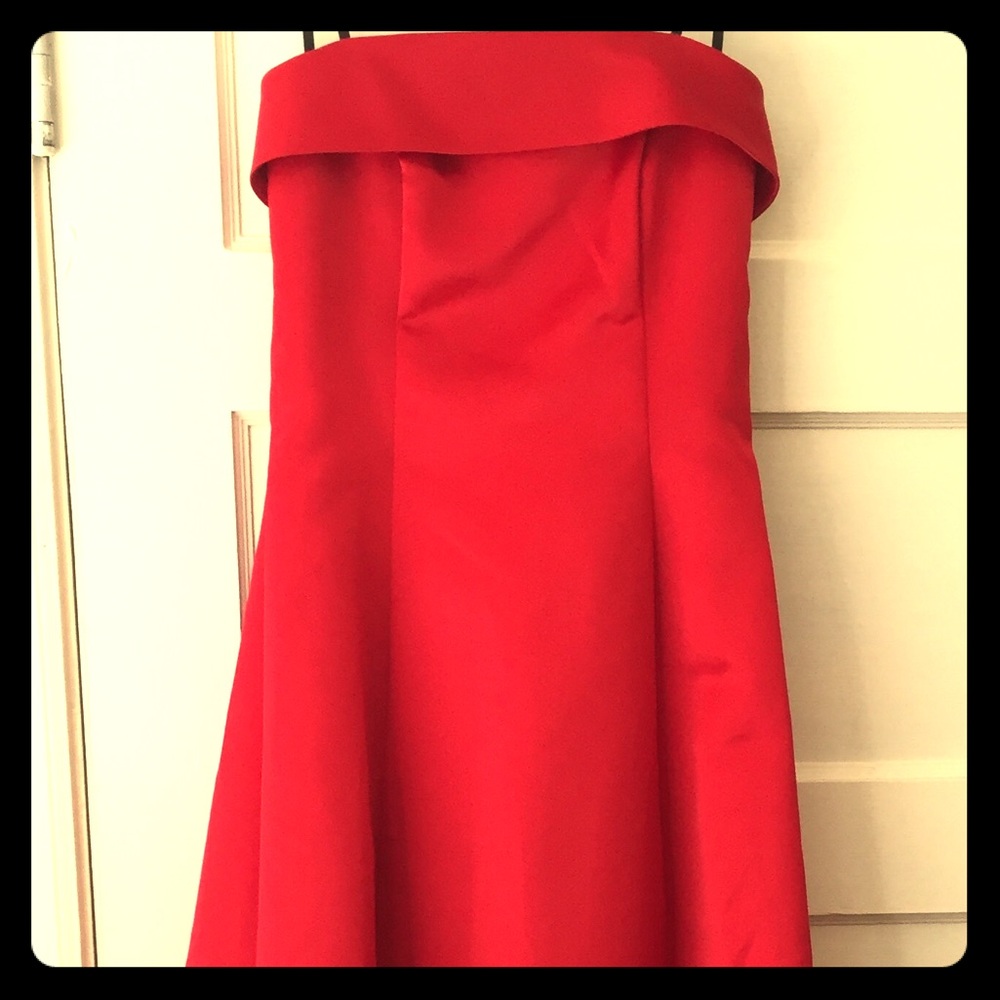 Urban Girl Nights Red Satin Gown